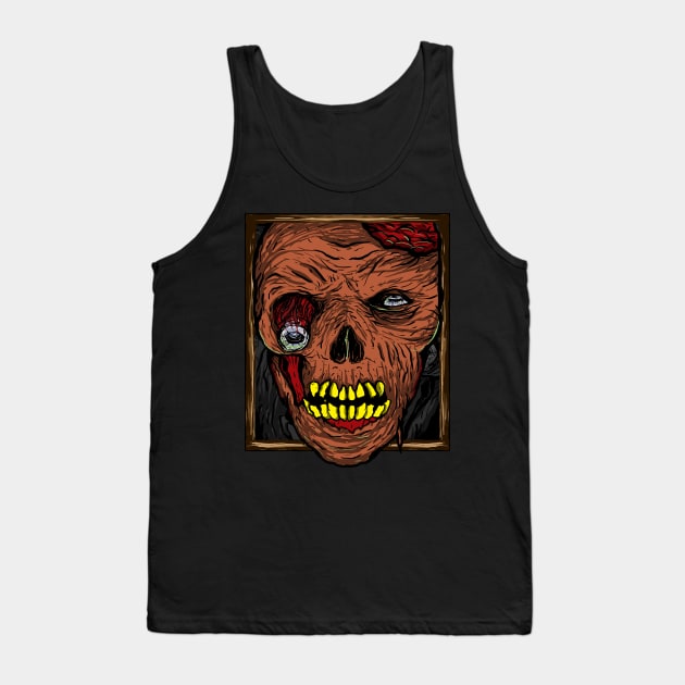 Creepy face Tank Top by DeathAnarchy